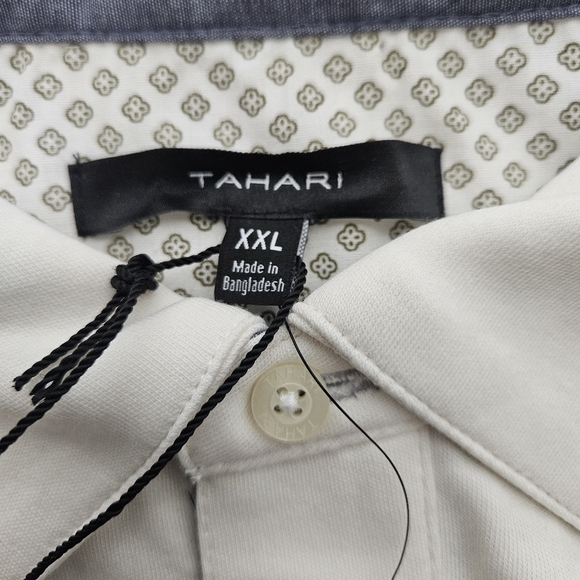 Tahari Fine Cotton Interlock Golf Polo Big&Tall Shirt Pocket Short Sleeve XXL - Picture 7 of 9